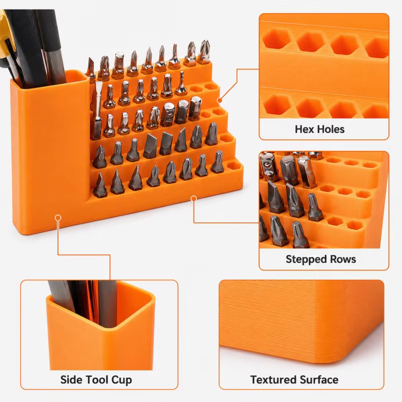 AliExpress 50-Hole Screwdriver Bit Holder with Tool Cup, view 2