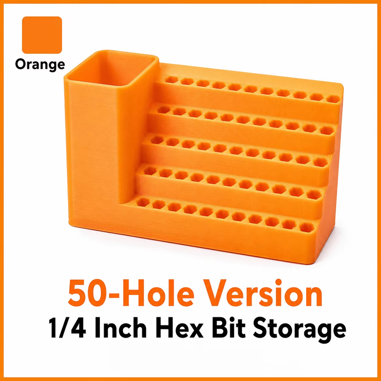 AliExpress 50-Hole Screwdriver Bit Holder with Tool Cup, view 3