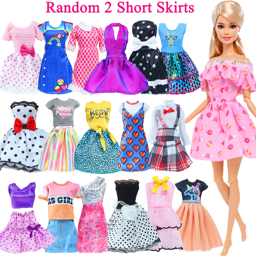 AliExpress 50 Pcs/Set Handmade Doll Clothes for 11.5'' Doll 2 Evening Gown Bikinis 3 Outfit 2 Mini Dress 10 Hangers 31 Accessories Kids Toy, view 3