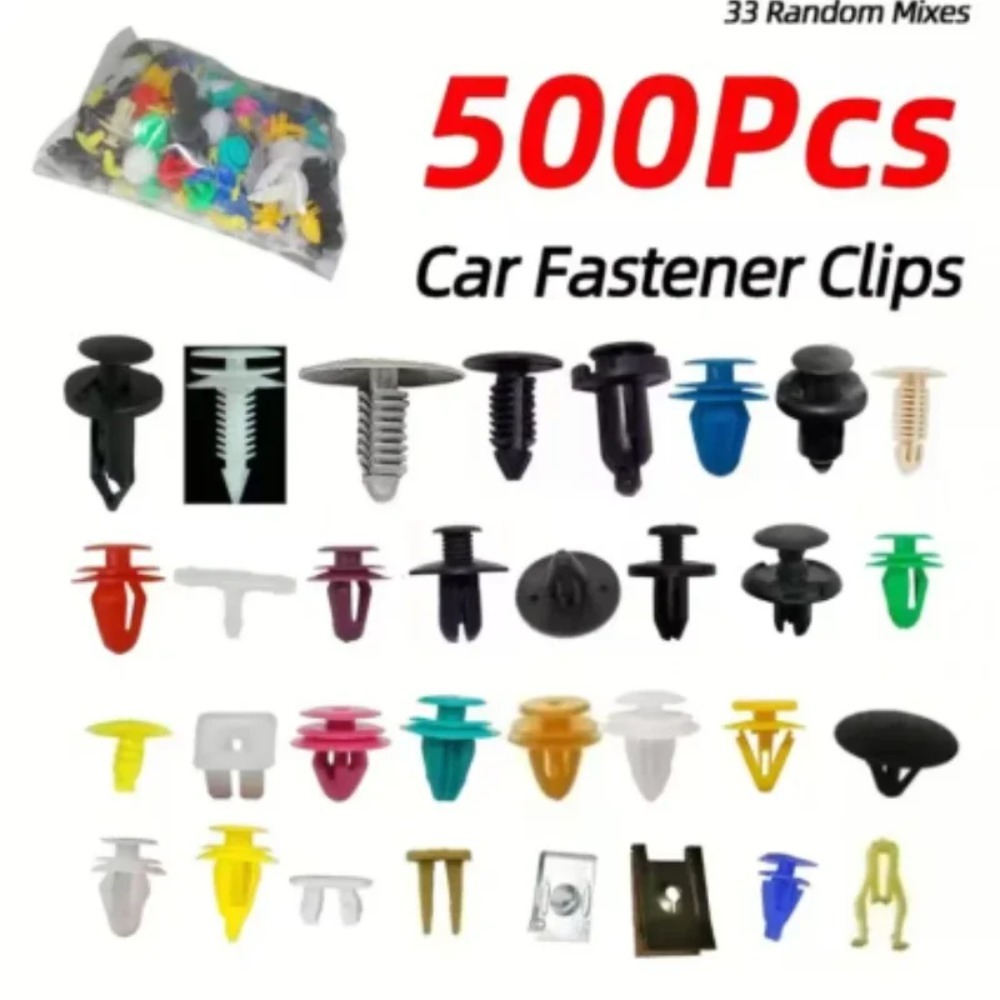 AliExpress 500/200/100Pcs 30 Kinds Universal Mixed Auto Fastener Car Bumper Clips Retainer Car Fastener Rivet Door Panel Liner for All Car