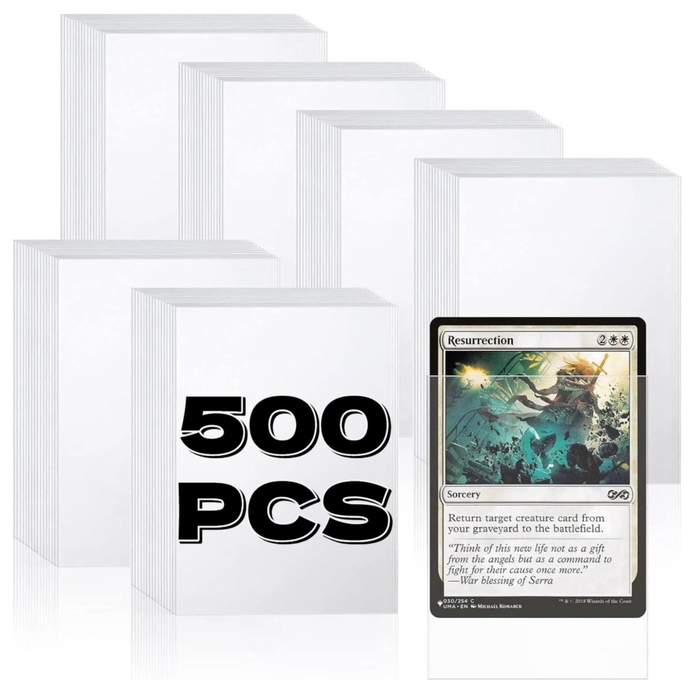 AliExpress 500 Counts Clear Penny Card Sleeves Plastic Soft Trading Card Protectors For Standard PTCG MTG Game Baseball Celeb Sports Card