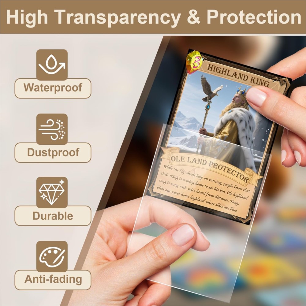 AliExpress 500 Counts Clear Penny Card Sleeves Plastic Soft Trading Card Protectors For Standard PTCG MTG Game Baseball Celeb Sports Card, view 6