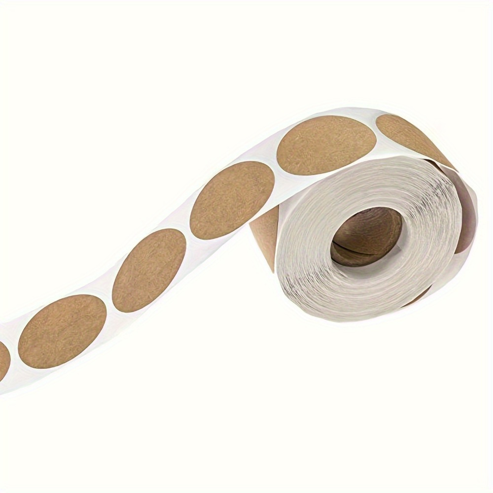 AliExpress 500 pcs / 1 Roll, Kraft Round Self-Adhesive Label Paper Items Classification Name stickers Personalized Labels, view 4