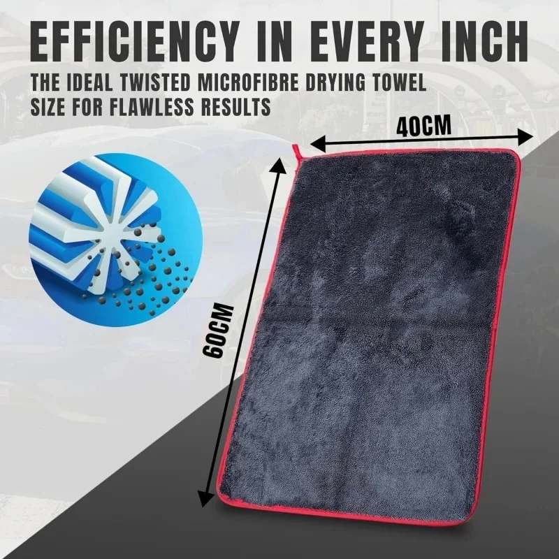 AliExpress 500GSM Extra-Large Microfiber Car Drying Towel, view 6