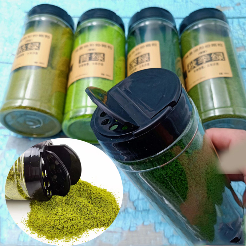 AliExpress 500ml/Bottle Simulation Tree Powder Model Turf Flock Lawn Nylon Grass Powder Train Building Miniature DIY Scene Making Material, view 3