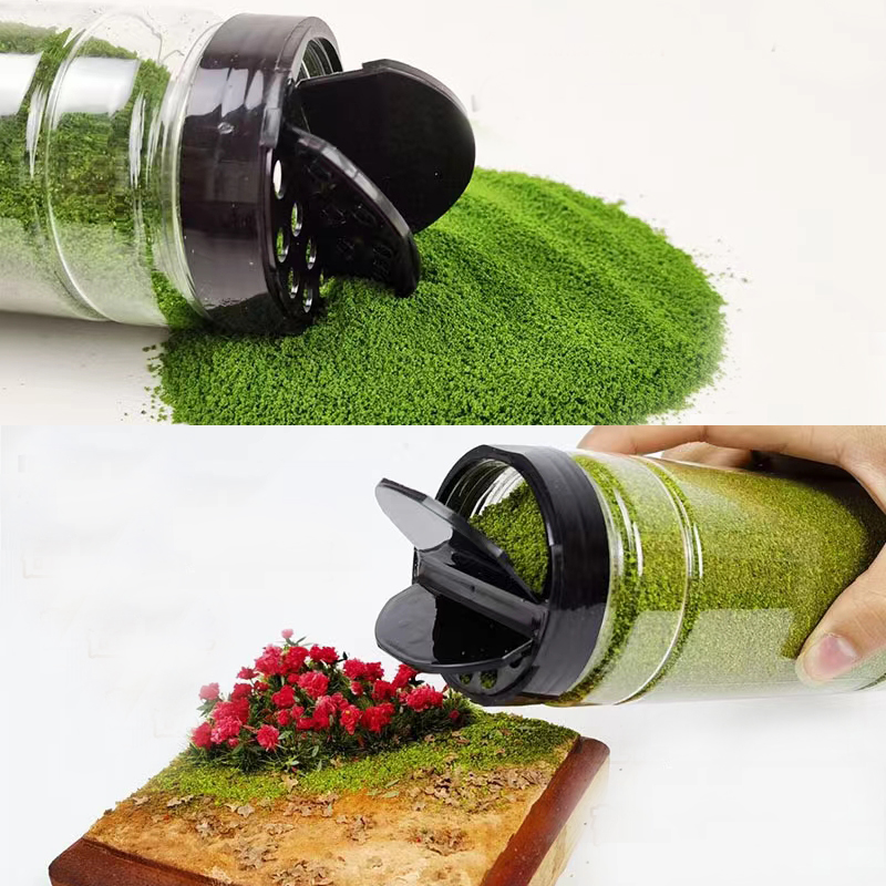 AliExpress 500ml/Bottle Simulation Tree Powder Model Turf Flock Lawn Nylon Grass Powder Train Building Miniature DIY Scene Making Material, view 4