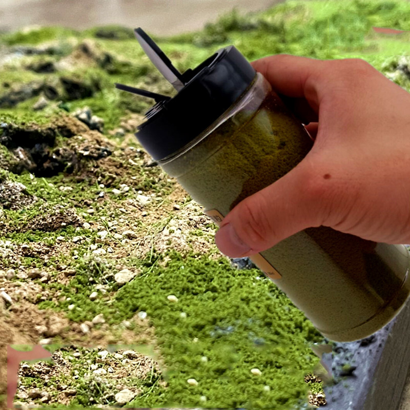 AliExpress 500ml/Bottle Simulation Tree Powder Model Turf Flock Lawn Nylon Grass Powder Train Building Miniature DIY Scene Making Material, view 6