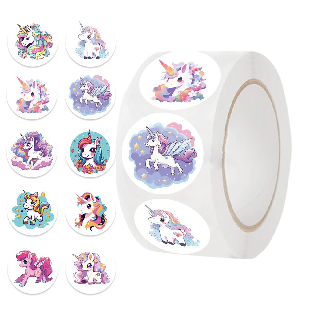 AliExpress 500PCS Reward Sticker Unicorn Animal Cute Pattern Animals Cartoon Stickers School Teacher Supplies Cute WaterproofSticker