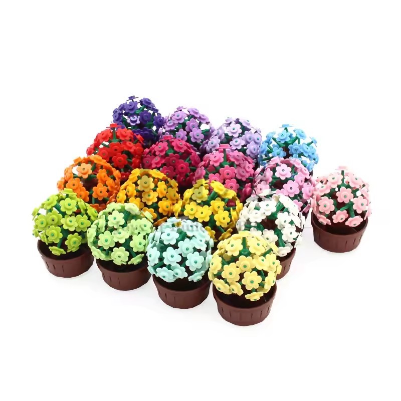 AliExpress 500pcs Small Flower 3742 Building Block MOC Parts Flowerhead Brick Toys For Kids Creative Compatible with Major Brand, view 5