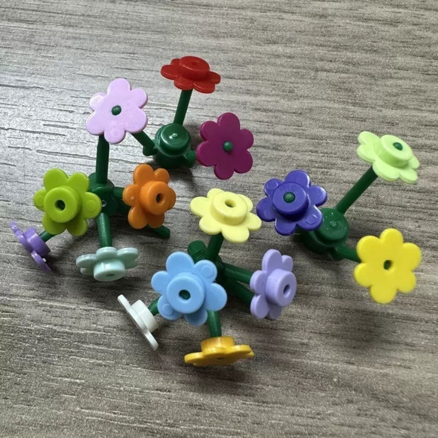 AliExpress 500pcs Small Flower 3742 Building Block MOC Parts Flowerhead Brick Toys For Kids Creative Compatible with Major Brand, view 2