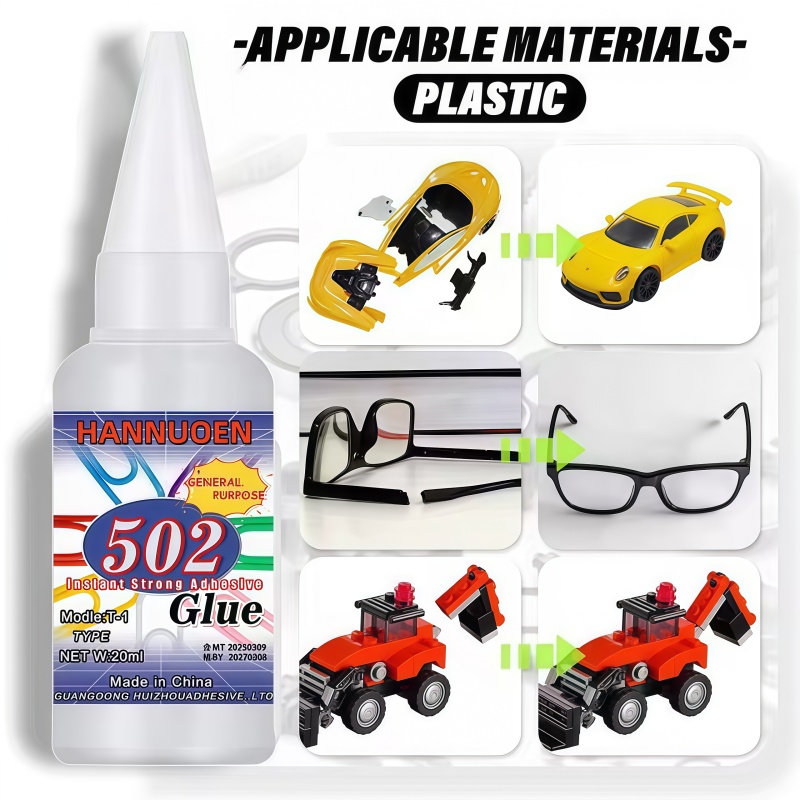 AliExpress 502 super strong quick-drying adhesive, professionally used for daily repair of toy plastics, is white, transparent and odorless, view 4