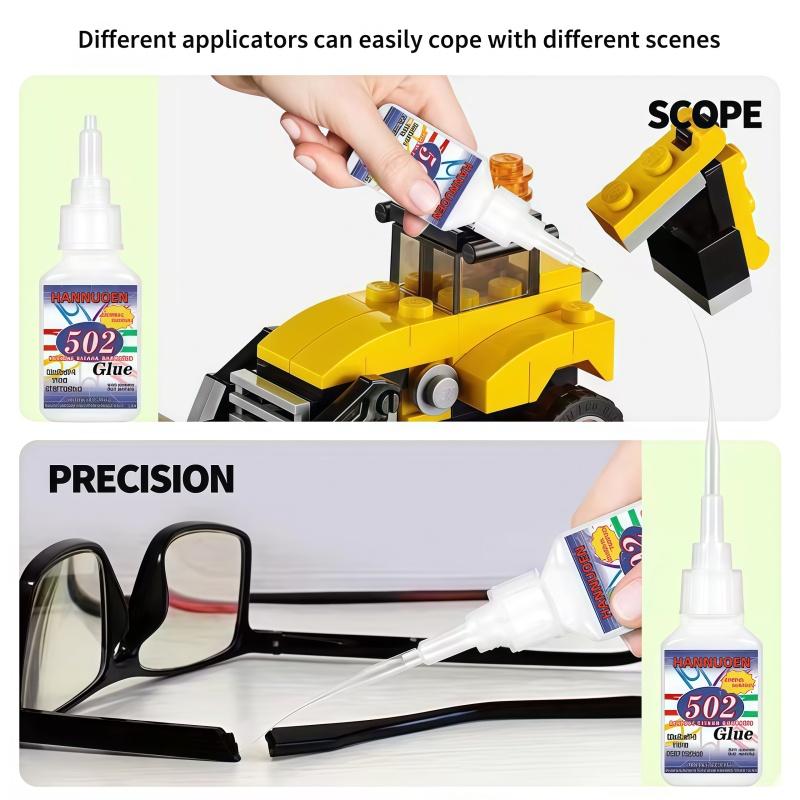 AliExpress 502 Super Strong Quick-Drying Adhesive, Professionally Used for Daily Repair of Toy Plastics, Is White, Transparent and Odorless, view 3