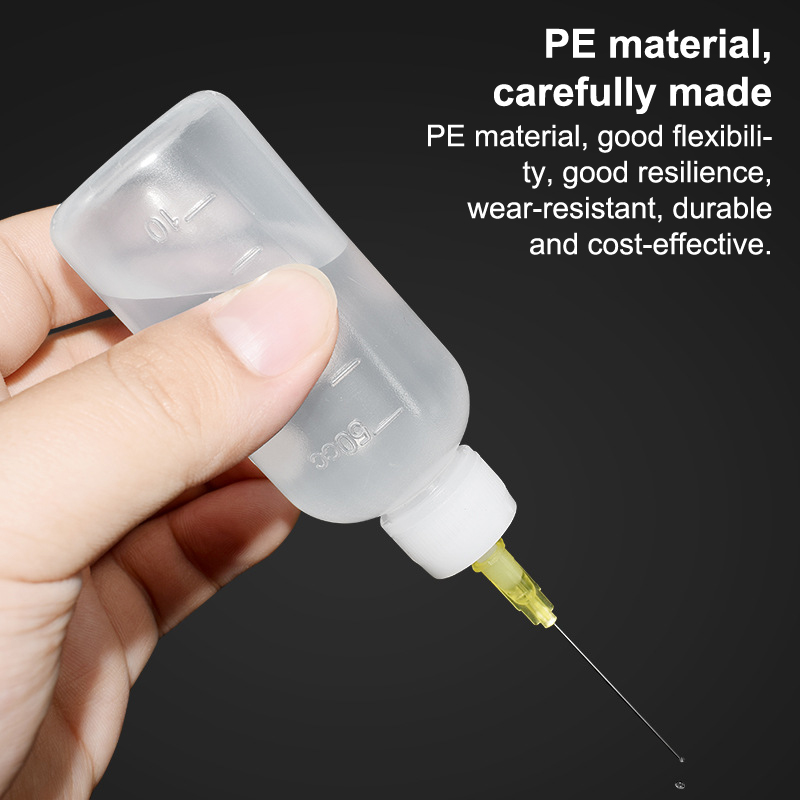 AliExpress 50ML Plastic Liquid Alcohol Bottle For Dispenser Rosin Solder Flux Paste For Phone PCB Cleaning Welding Repair Tools, view 3