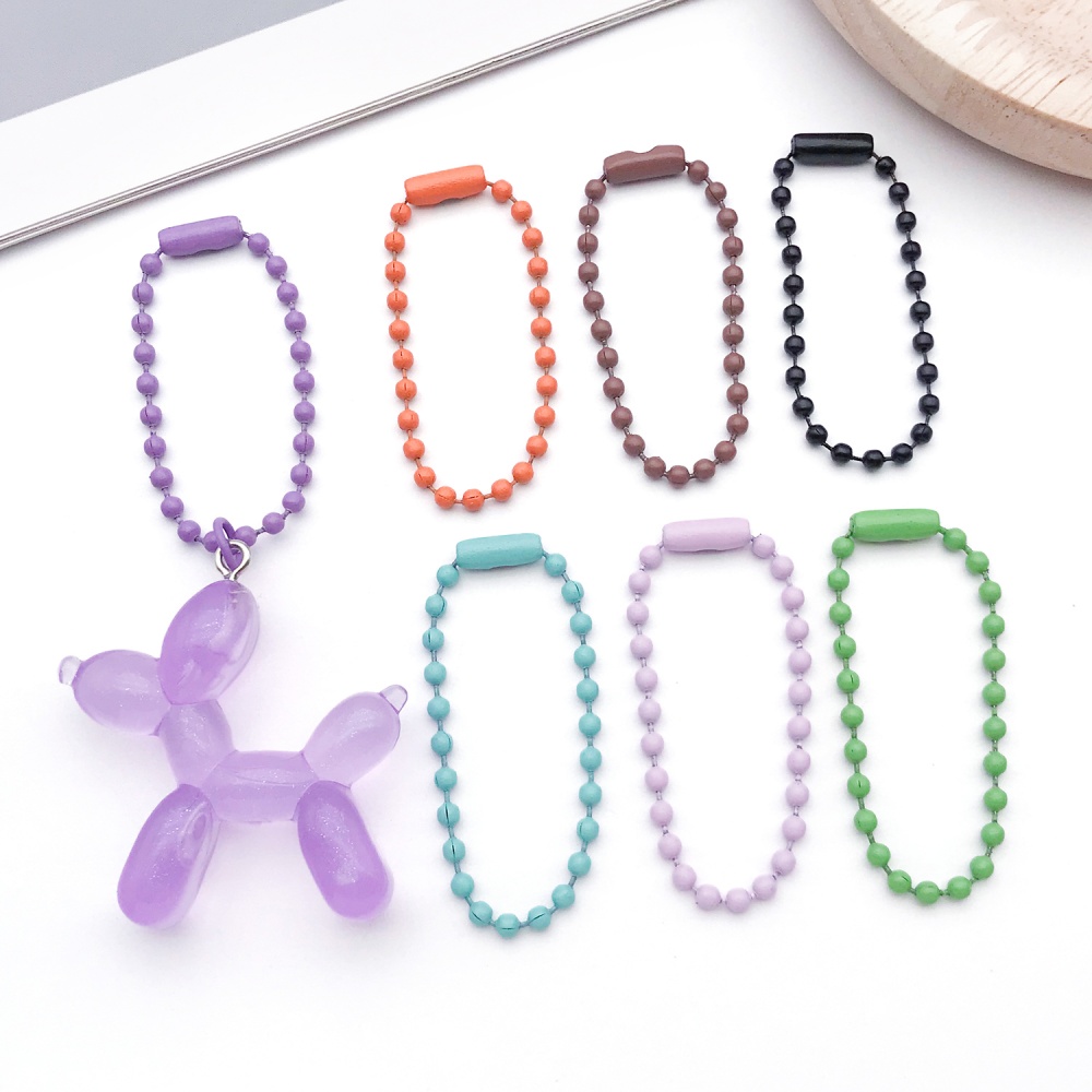 AliExpress 50-Piece Colorful Ball Bead Chains (10 cm), view 3