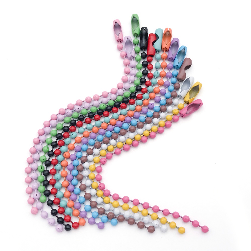 AliExpress 50-Piece Colorful Ball Bead Chains (10 cm), view 4