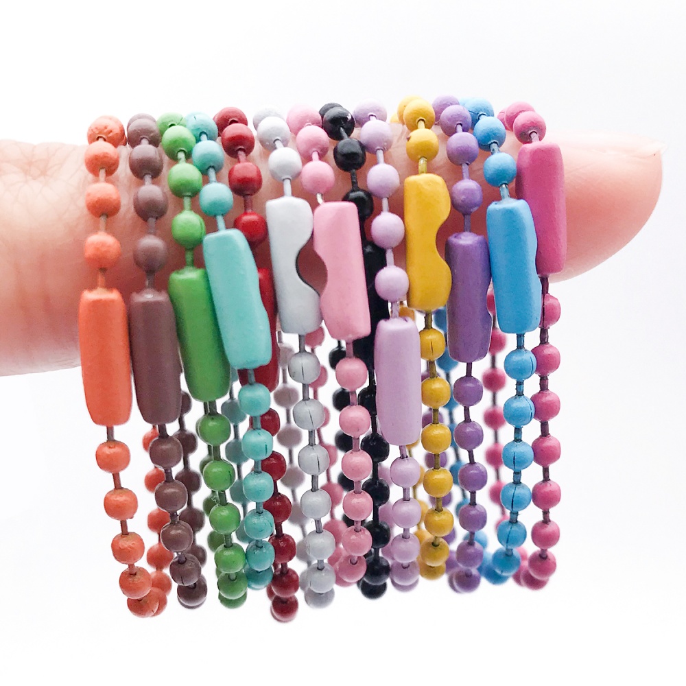 AliExpress 50-Piece Colorful Ball Bead Chains (10 cm), view 5