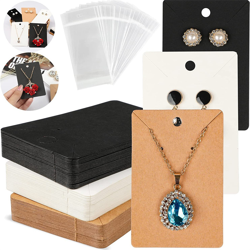 AliExpress 50-Piece Blank Necklace and Earring Display Cards