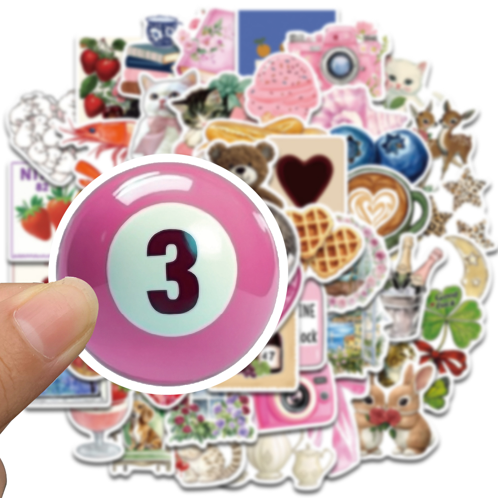 AliExpress 50PCS Aesthetic Pinterest Sticker Decoration Fashion Harajuku Laptop Luggage Creative Wall Bar Decor Streetwear Creative Sticker, view 3