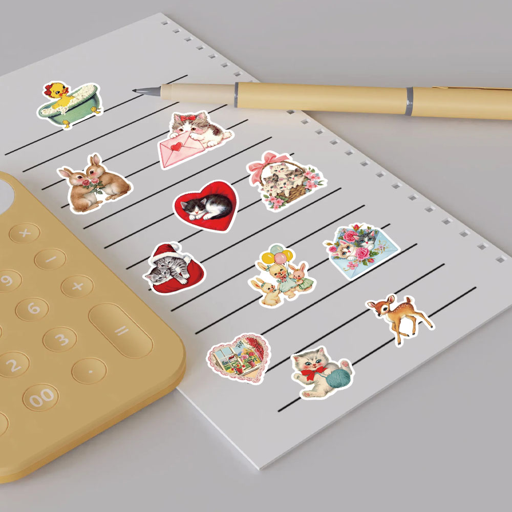 AliExpress 50PCS Aesthetic Pinterest Sticker Decoration Fashion Harajuku Laptop Luggage Creative Wall Bar Decor Streetwear Creative Sticker, view 5