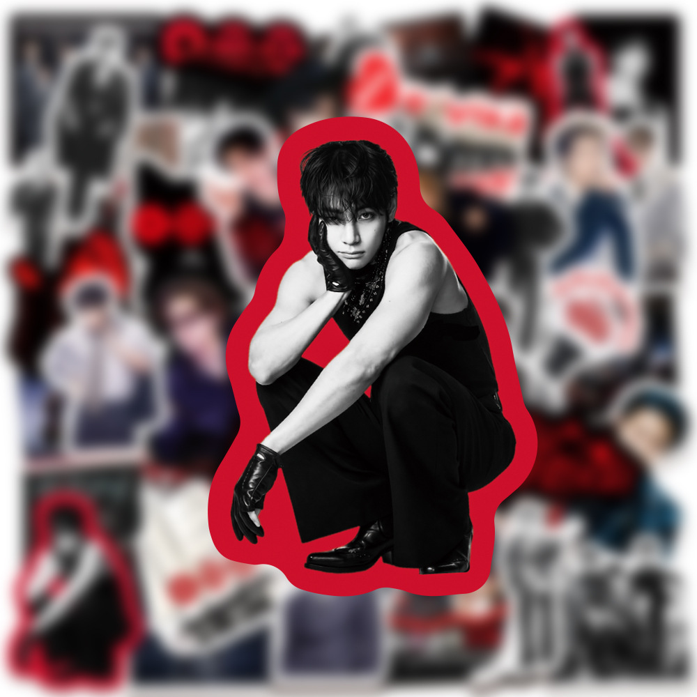AliExpress 50pcs Arirang Boy Group Album Mixed Korean Group Hand Account Waterproof Diy Stickers, view 3