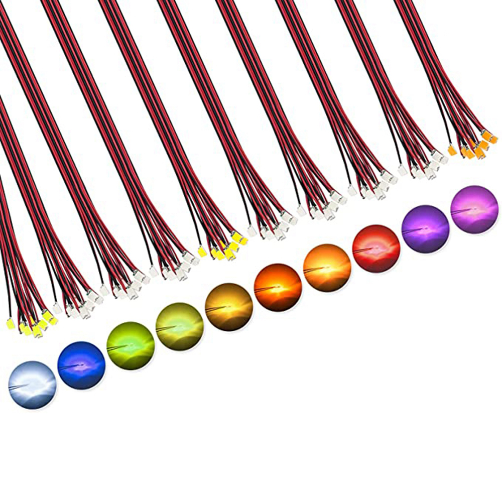 AliExpress 50Pcs/bag 0402 0603 DIY SMD Lamp Wired Micro Litz Led Pre-soldered Chip Wired 3V Railway Model Toy Light DIY Leads Wires 30cm