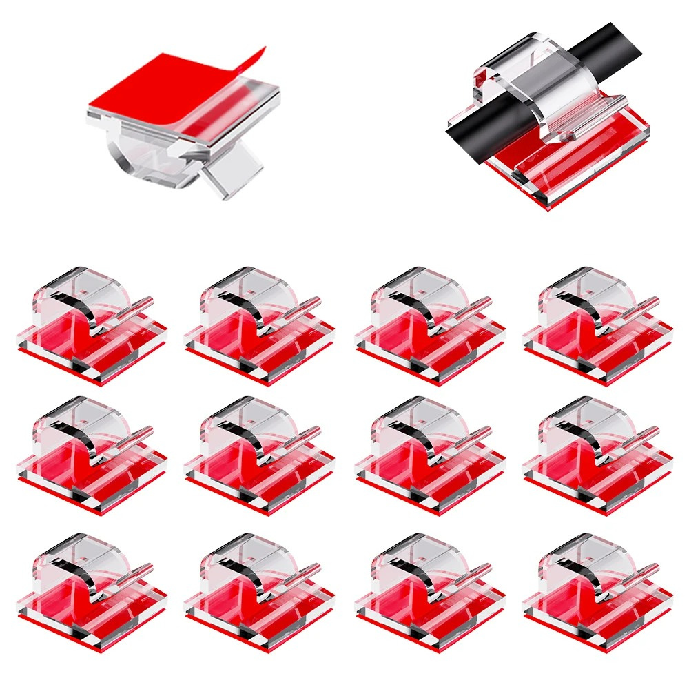 AliExpress Self-Adhesive Desktop Cable Clips (50-Pack)