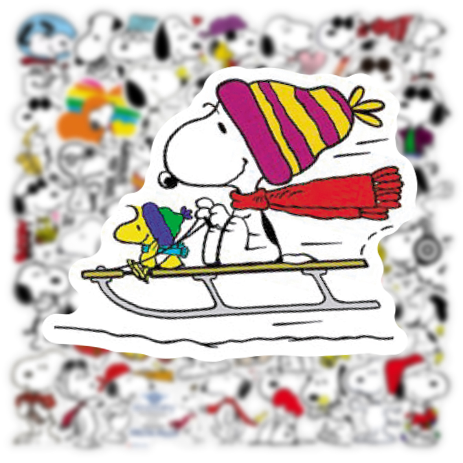 AliExpress 50PCS Cartoon SnoopyDog Stickers for Kids Laptop Skateboard Graffiti Skateboard Laptop Water Bottle Motorcycle Sticker Toy Decal, view 4