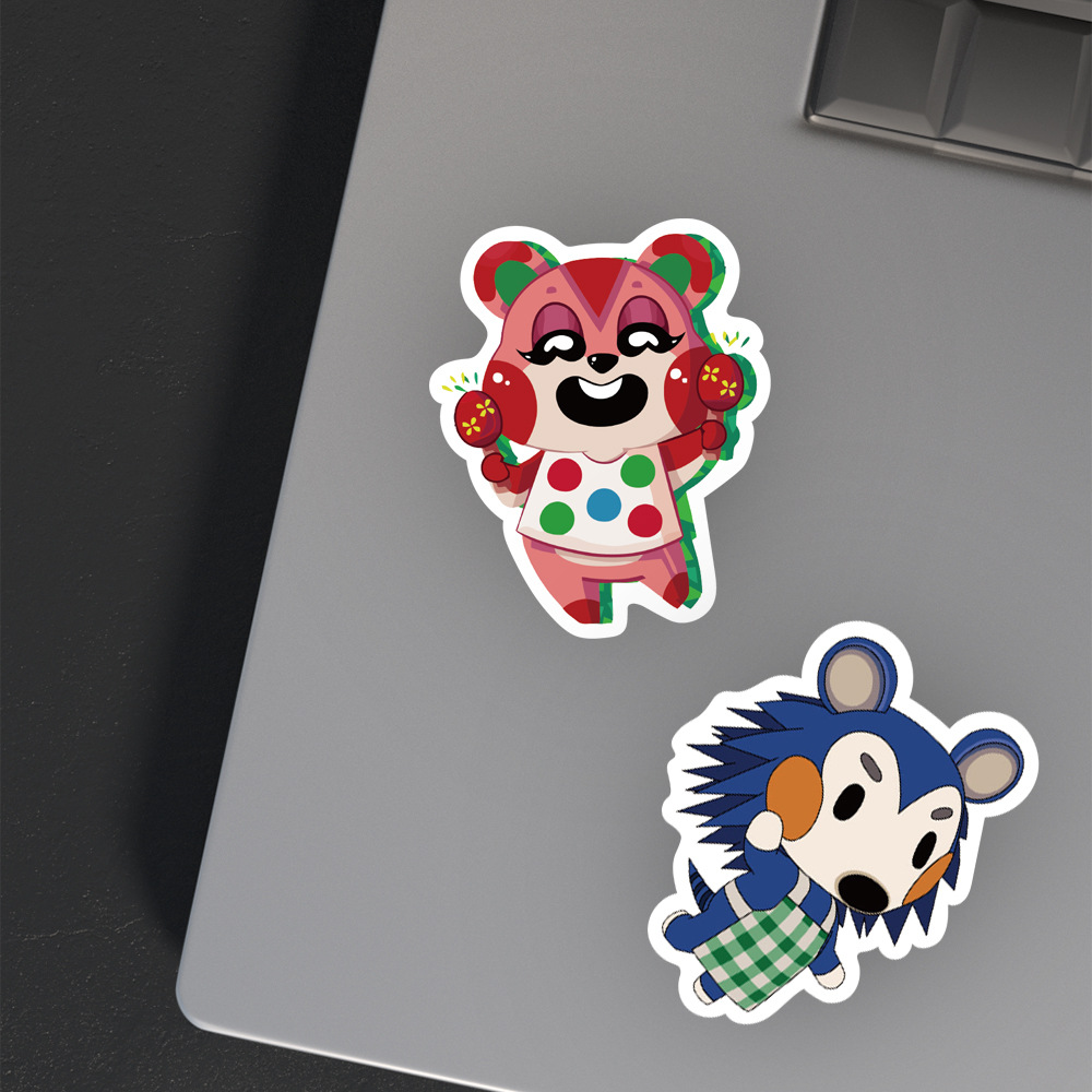 AliExpress 50Pcs Classic Game Animal Crossing: New Horizons Stickers Cute Cartoon Graffiti Sticker Decals for Suitcase Diary Bike, view 2