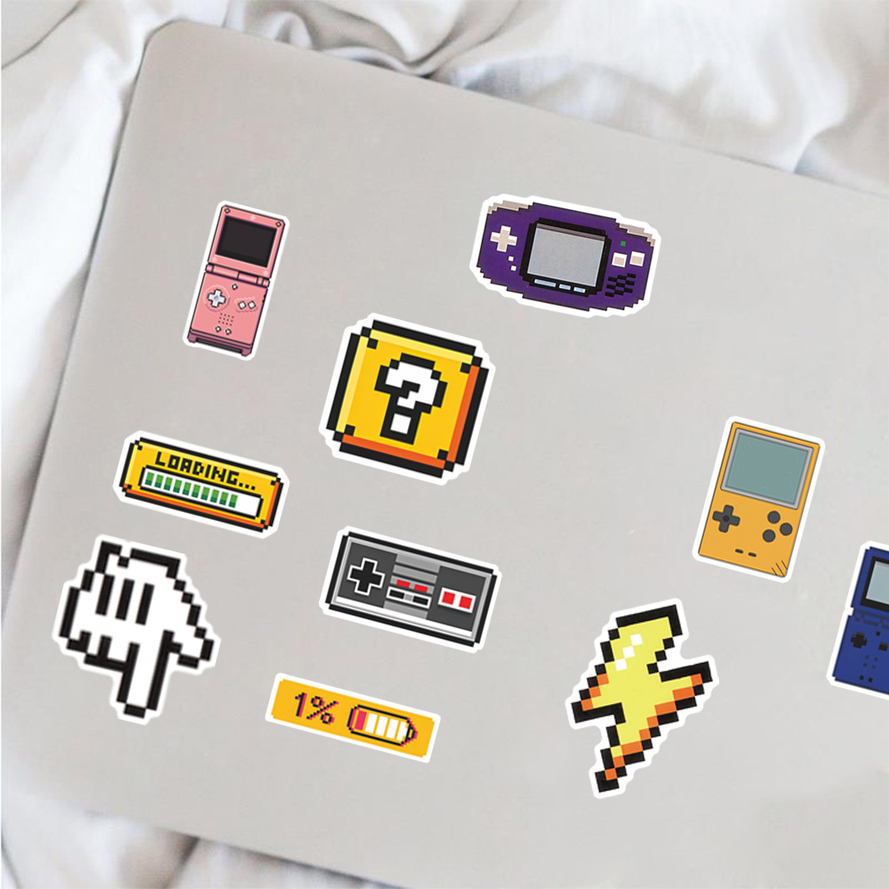 AliExpress 50PCS Classic Gaming Console Cartoon Stickers Retro Nostalgia Decals for Skateboard Car Motorcycle Helmet Graffiti Sticker Toys, view 2