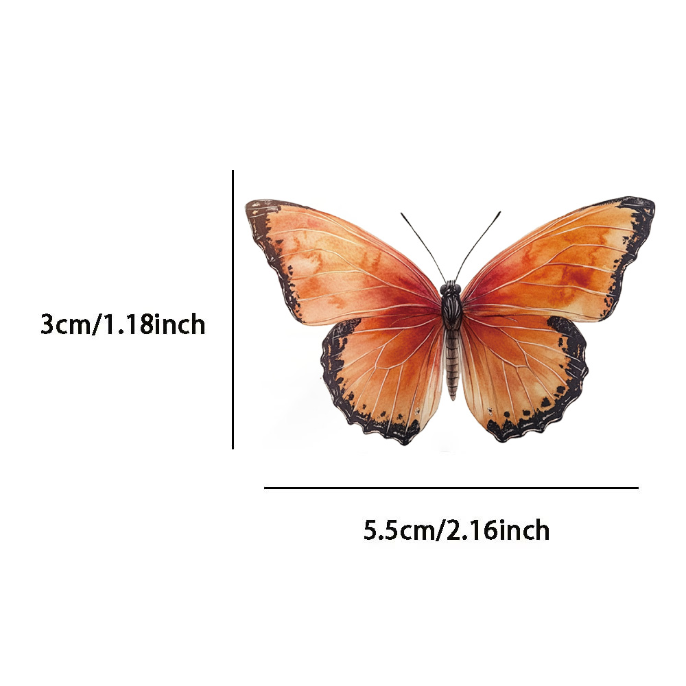 AliExpress 50PCS Colorful Butterfly Graffiti Stickers Scrapbooking Collage Material Decorate Guitar Frame Wall DIY Waterproof Stickers, view 4