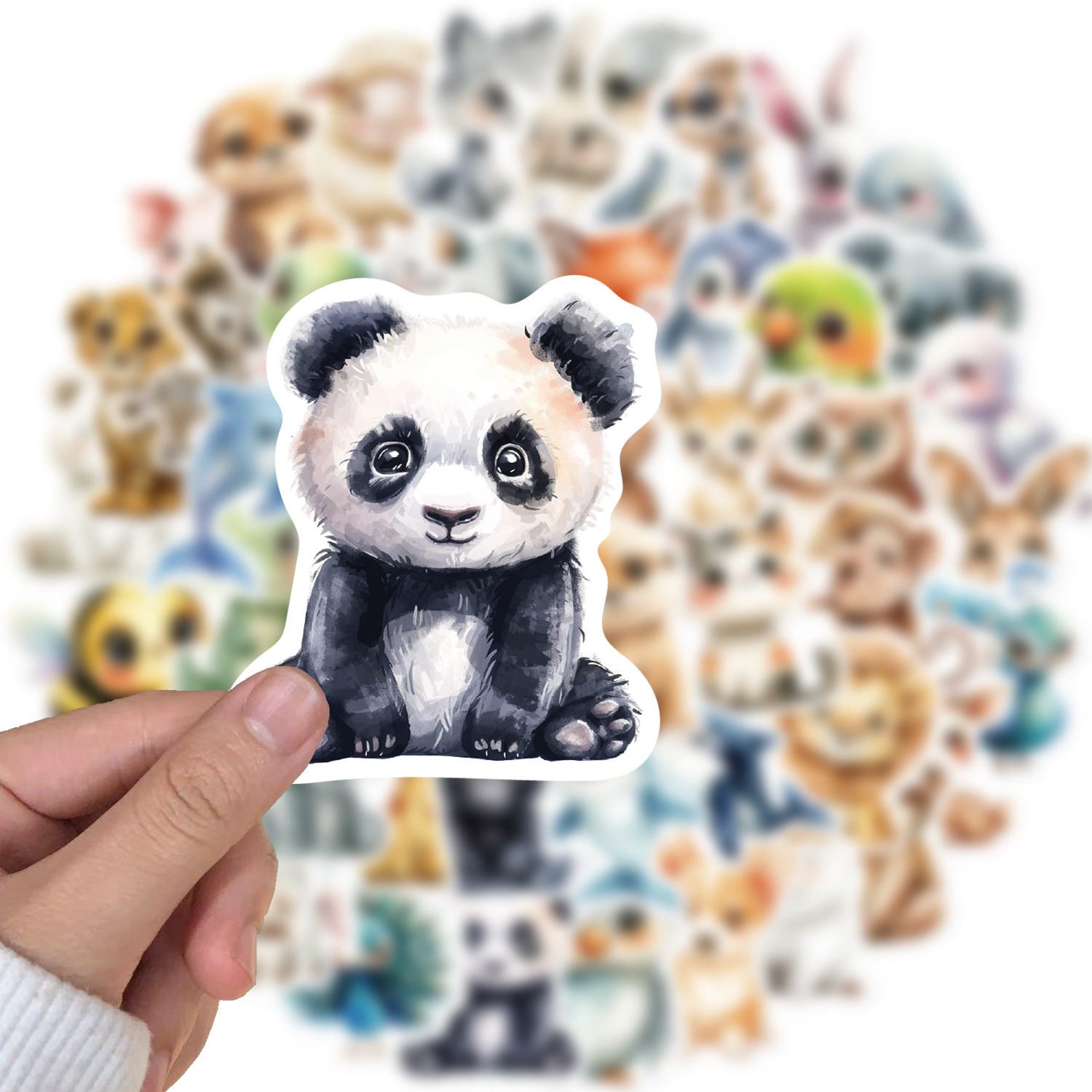 AliExpress Watercolor Animal Graffiti Stickers (50-Pack), view 4