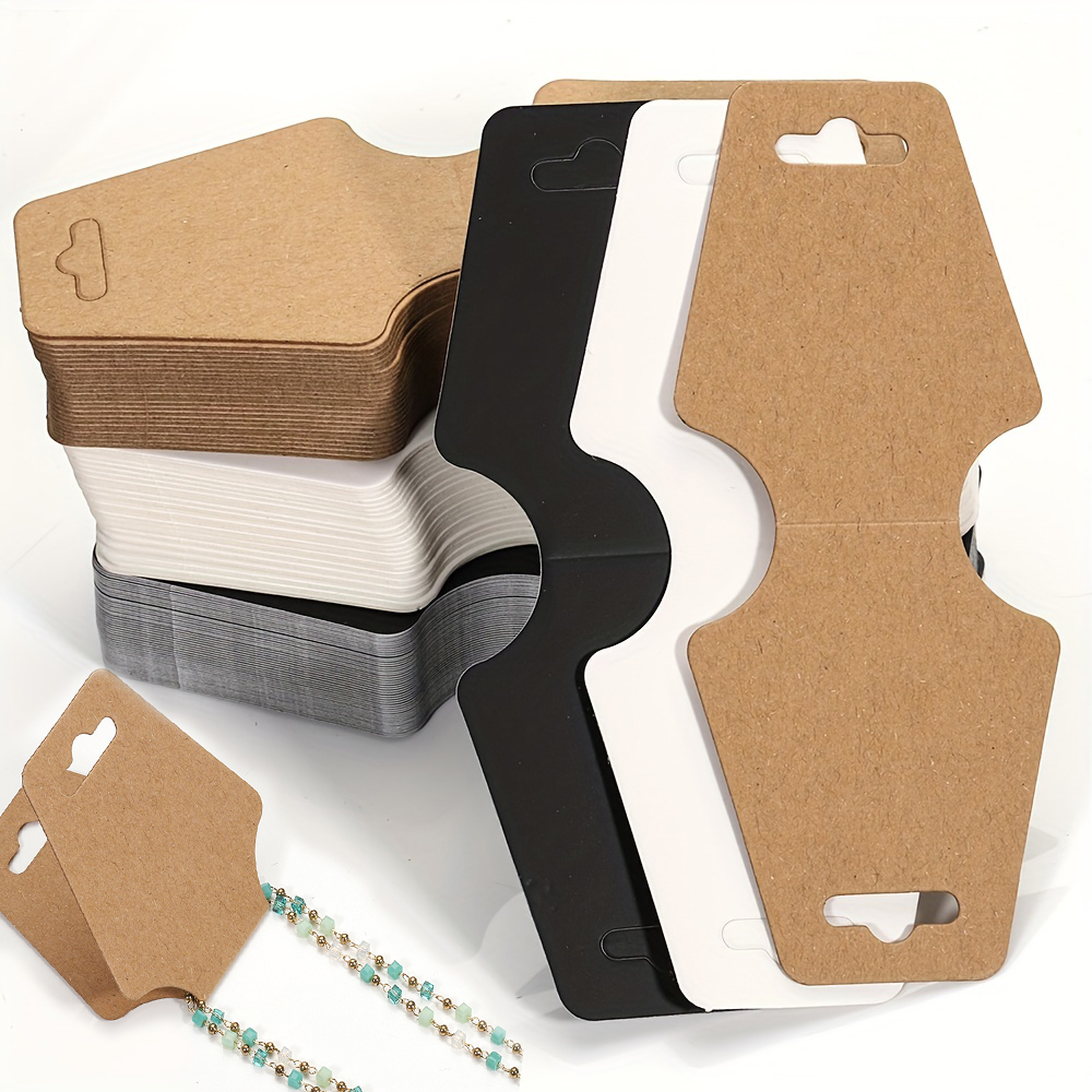 AliExpress 50-Piece Foldable Kraft Jewelry Display Cards
