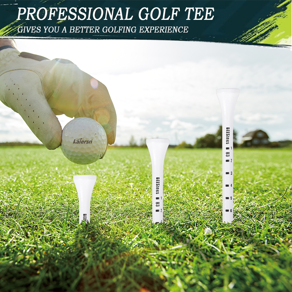 AliExpress 50pcs Premium Wooden Golf Tees with Height Markers - Non-slip Design for Perfect Ball Position Durable Golf Accessories