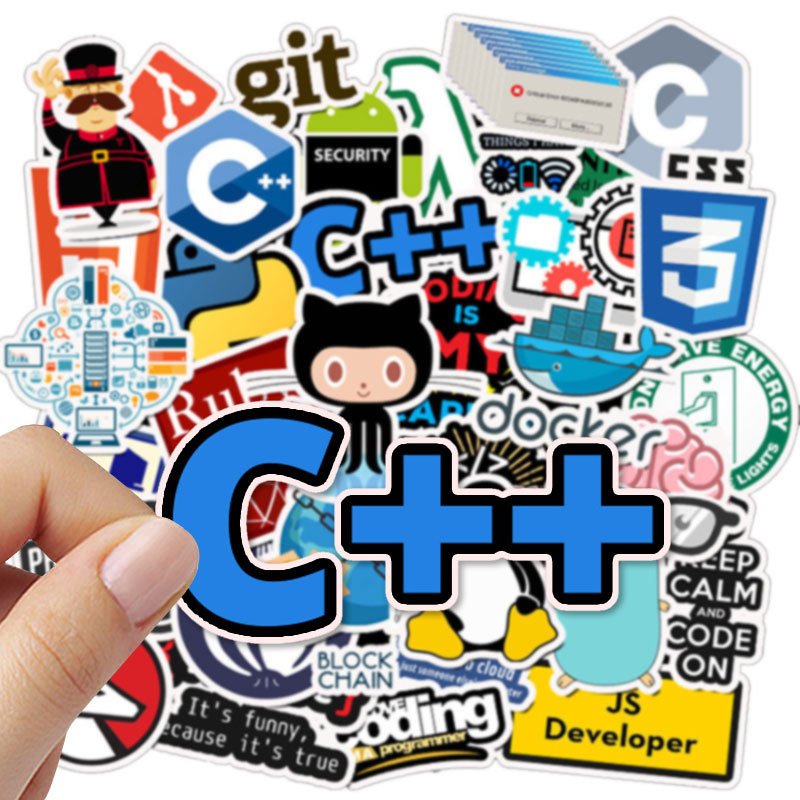 AliExpress 50pcs Programming Stickers Geek Python Java Internet php Docker Html Bitcoin Vinyl Decals Laptop Phone Sticker for Kids Toy Gift, view 6