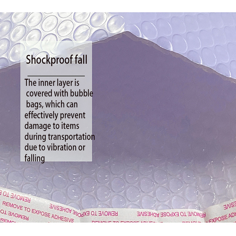 AliExpress 50Pcs Purple Bubble Envelopes Self‑Seal Anti‑Collision Mailer Bags Waterproof Padded Pouches for Gifts Cosmetics Mail Shipping, view 5
