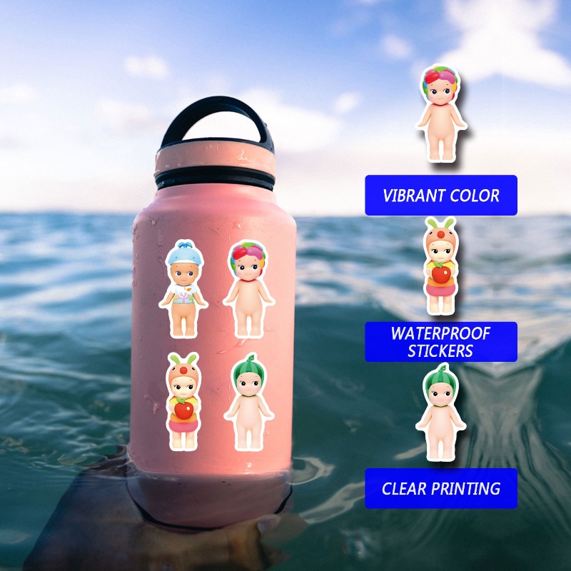 AliExpress 50PCS Sonny Angle Dolls Stickers for Car Luggage Laptop Skateboard Gift Journal Waterproof Sticker Wholesale Toys DIY Stickers, view 2