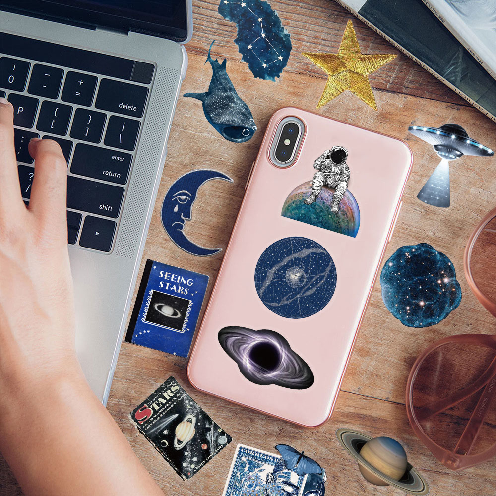 AliExpress 50PCS Space Space Graffiti Stickers Phone Cases Luggage Skateboarding Speakers Water Cups PET Stickers, view 5