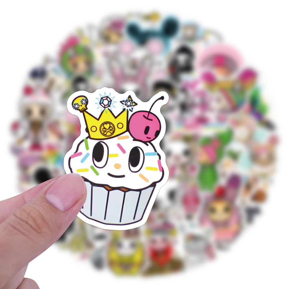 AliExpress 50PCS Tokidoki Cartoon Stickers Graffiti Stickers DIY Diary Phone Case Handmade Scrapbook Aesthetic Stickers, view 4