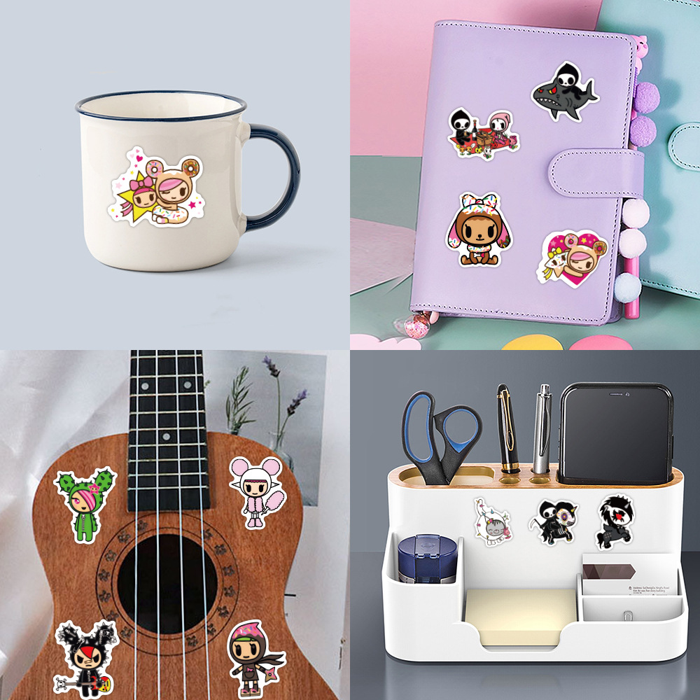 AliExpress 50PCS Tokidoki Cartoon Stickers Graffiti Stickers DIY Diary Phone Case Handmade Scrapbook Aesthetic Stickers, view 5