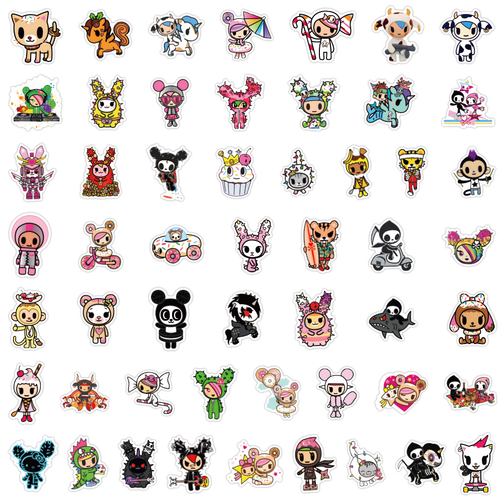 AliExpress 50PCS Tokidoki Cartoon Stickers Graffiti Stickers DIY Diary Phone Case Handmade Scrapbook Aesthetic Stickers, view 6