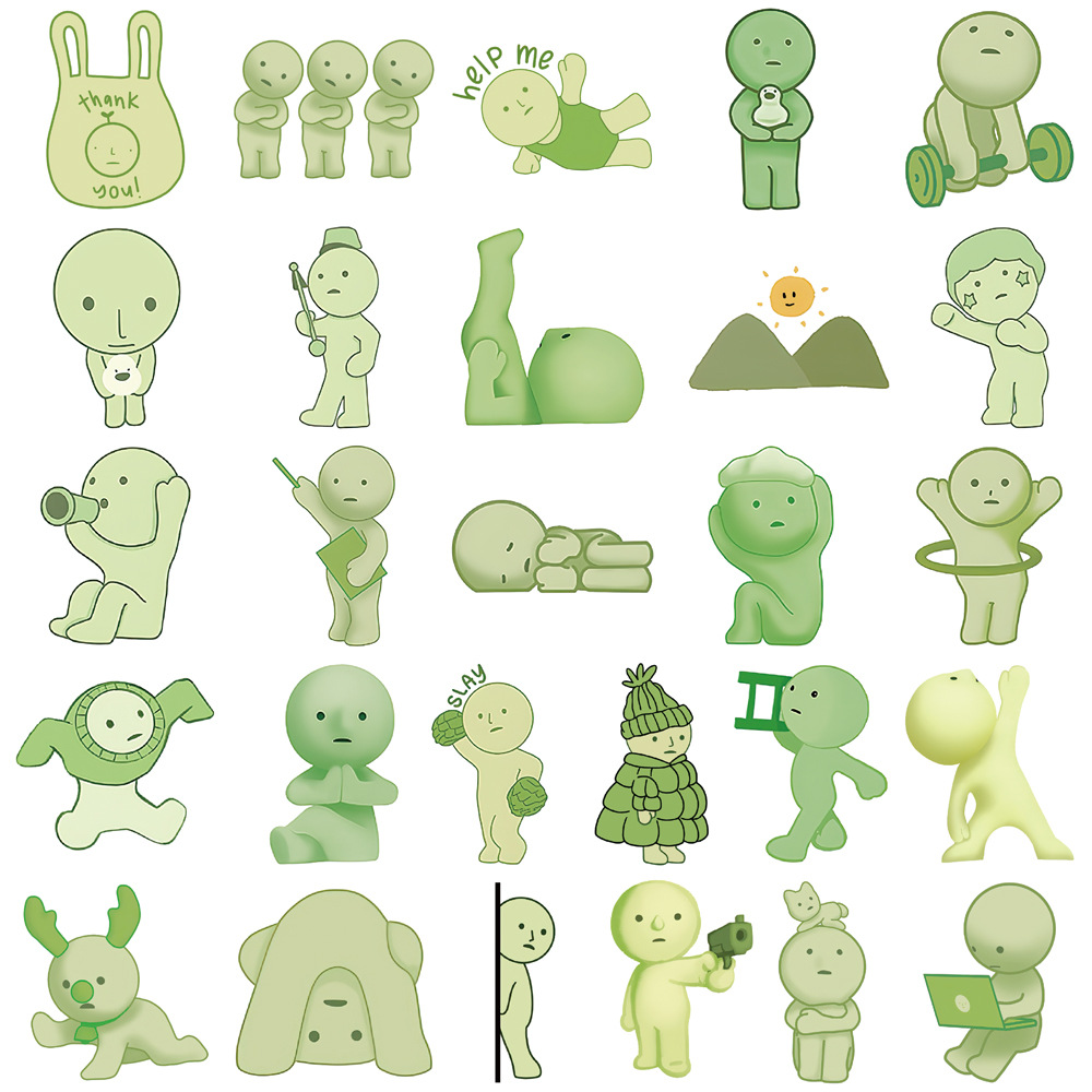 AliExpress 54/108PCS Creative Stickers Decorative Water Cups Notebook Phone Cases Skateboarding DIY Stickers, view 4