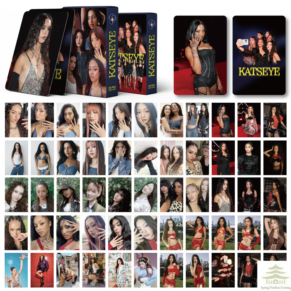 AliExpress 55Pcs/Set HD Printed Lomo Cards & Stickers, Portrait Collectible Photo Cards, Decorative Collection Gifts for Fans, view 2