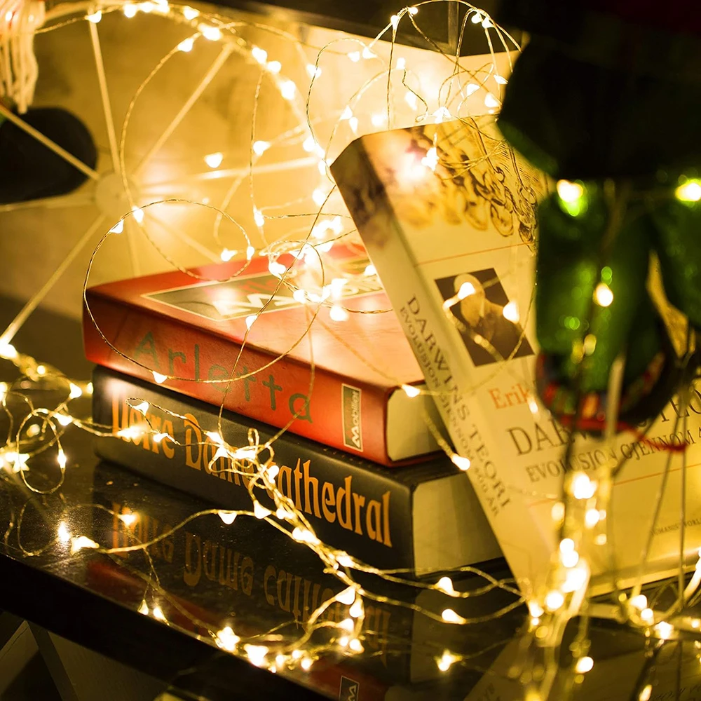 AliExpress USB-Powered Copper Wire LED Fairy String Lights, view 2
