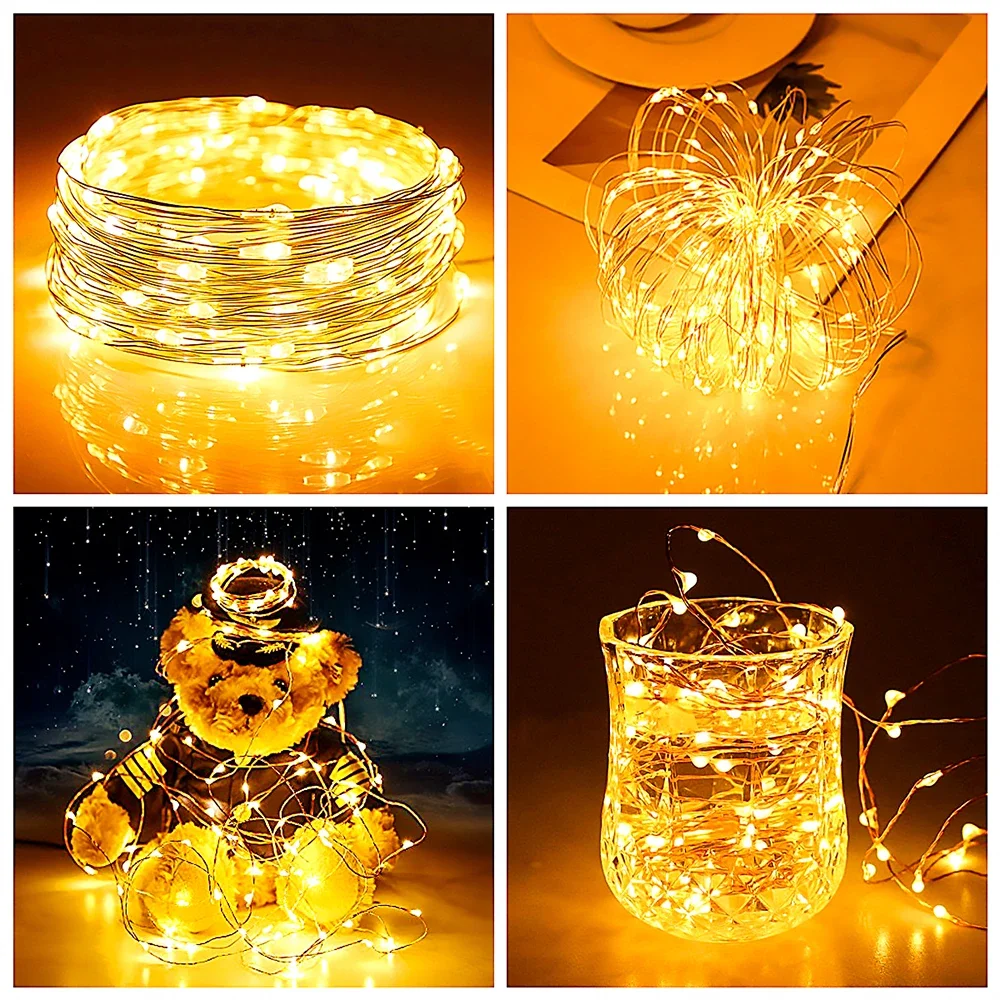AliExpress USB-Powered Copper Wire LED Fairy String Lights, view 3