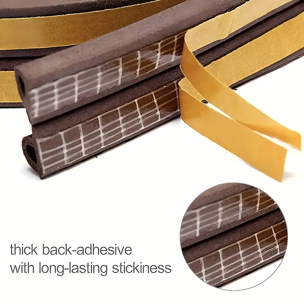 AliExpress 5m/10m DIEP Shape Window Seal Strip 4 Colors Self-adhesive Rubber Weather Stripping Door Windproof Insulation Noise Tape, view 3