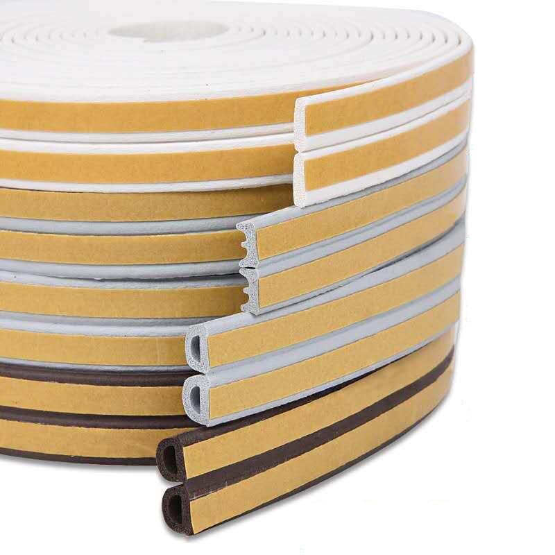 AliExpress 5m/10m Weather Stripping Door Seal Strip Diep Self-adhesive Draft Stopper Tape Window Insulation Noise Rubber Sealing Strip