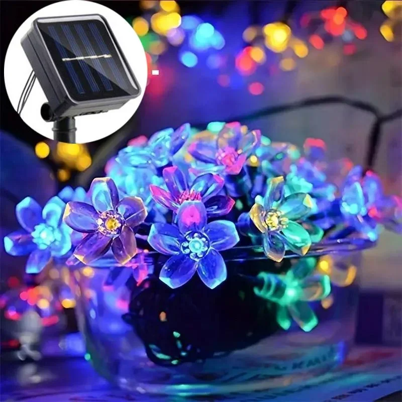 AliExpress Solar Cherry Blossom String Lights (5m, 20 LED), view 2