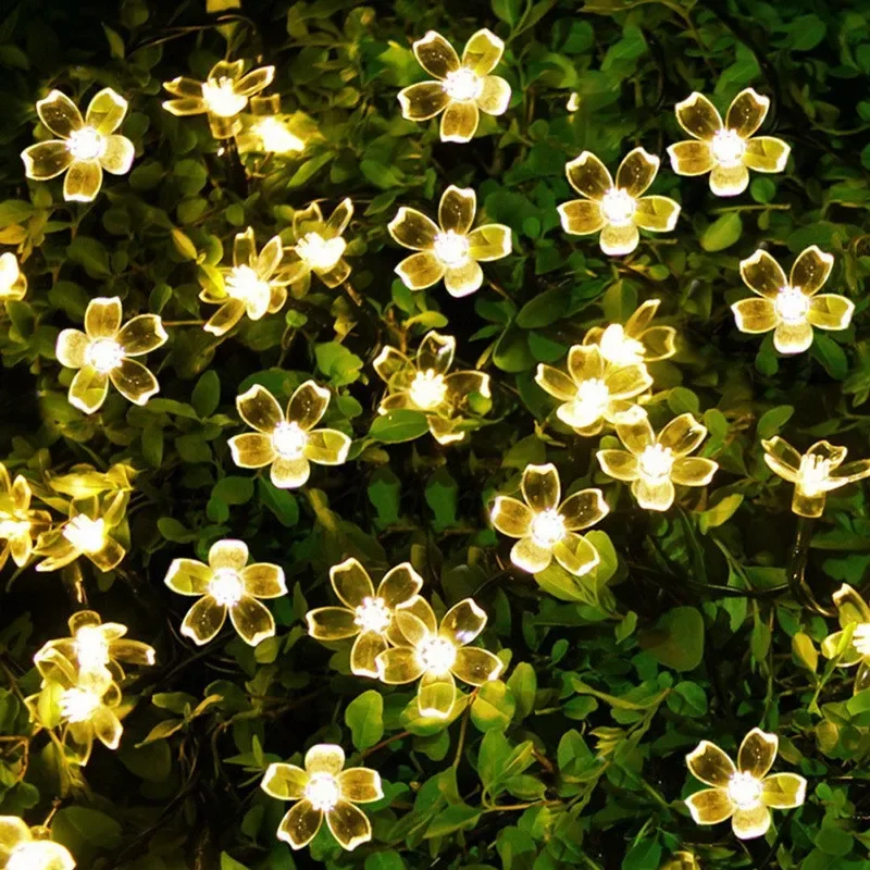 AliExpress Solar Cherry Blossom String Lights (5m, 20 LED), view 4
