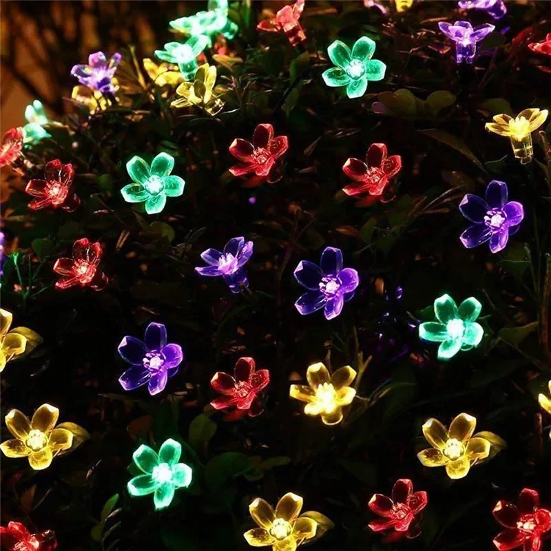 AliExpress Solar Cherry Blossom String Lights (5m, 20 LED), view 5