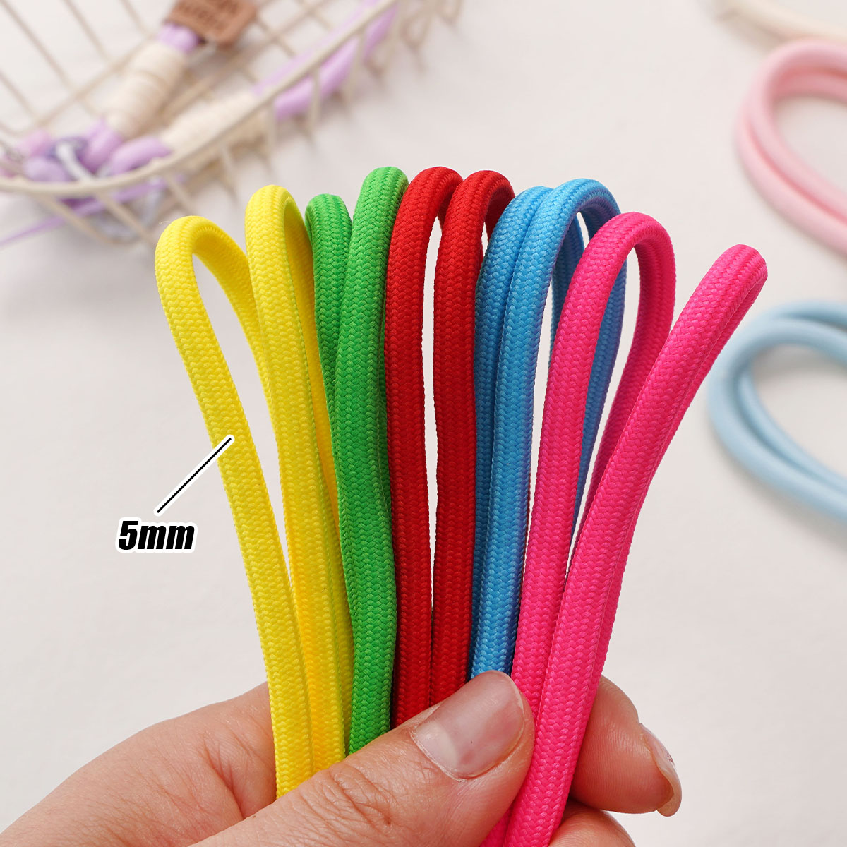 AliExpress 5mm Braided Polyester Rope Cord, 5m Length, view 4